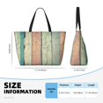 thumbnail image 4 of Pofeuu Hardwood Print Beach Bag,Waterproof Sandproof Beach Tote Bag, Large Capacity Foldable Beach Bags for Women, 4 of 7