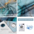 thumbnail image 6 of Blackout Curtains for Bedroom, Marble Teal Room Darkening Window Drapes for Living Room, Modern Ink Painting Abstract Golden Art Thermal Insulated Grommet Curtains, 52x90 inch, 2 Panels, 6 of 9