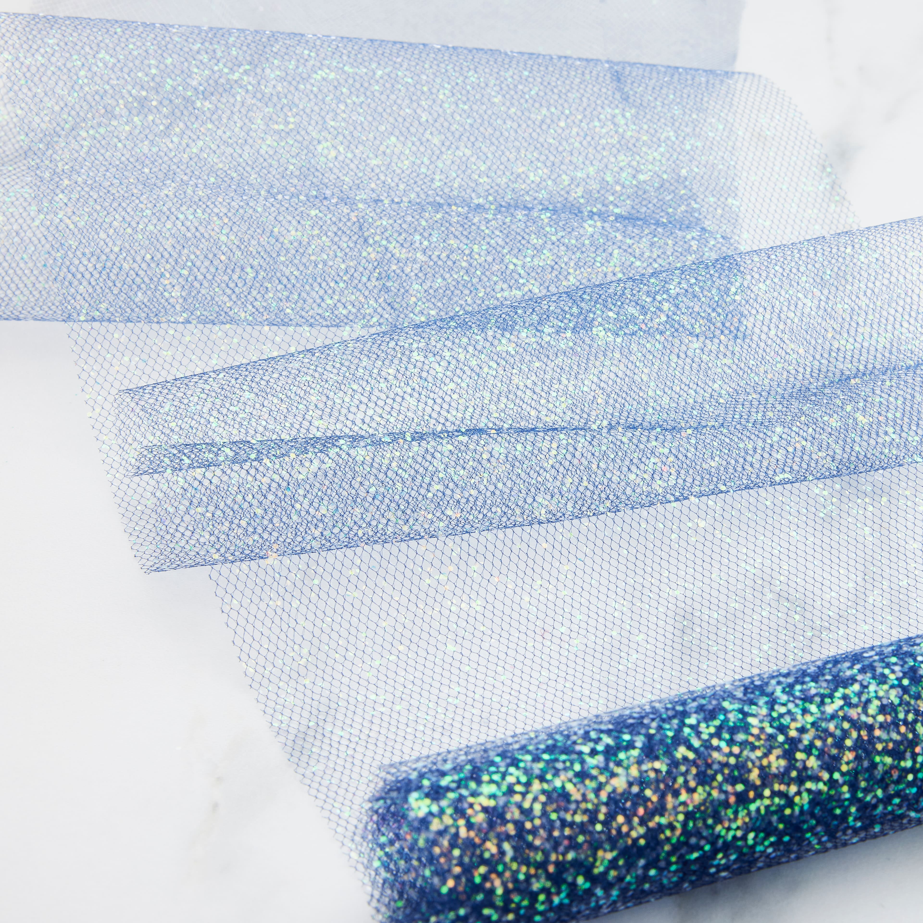 12 Pack: 6" x 8yd. Iridescent Chunky Glitter Tulle by Celebrate It