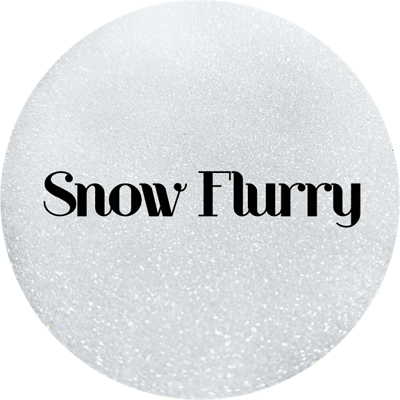 Glitter Heart Co. - High Quality Polyester Glitter - 2oz Bag - Snow Flurry - Iridescent White Fine