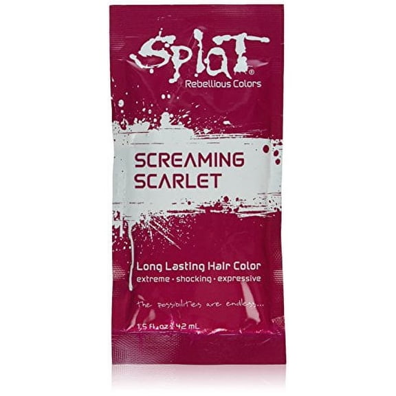SPLAT Splat Hair Color 1.5 Oz Individual Packs Screaming Scarlet