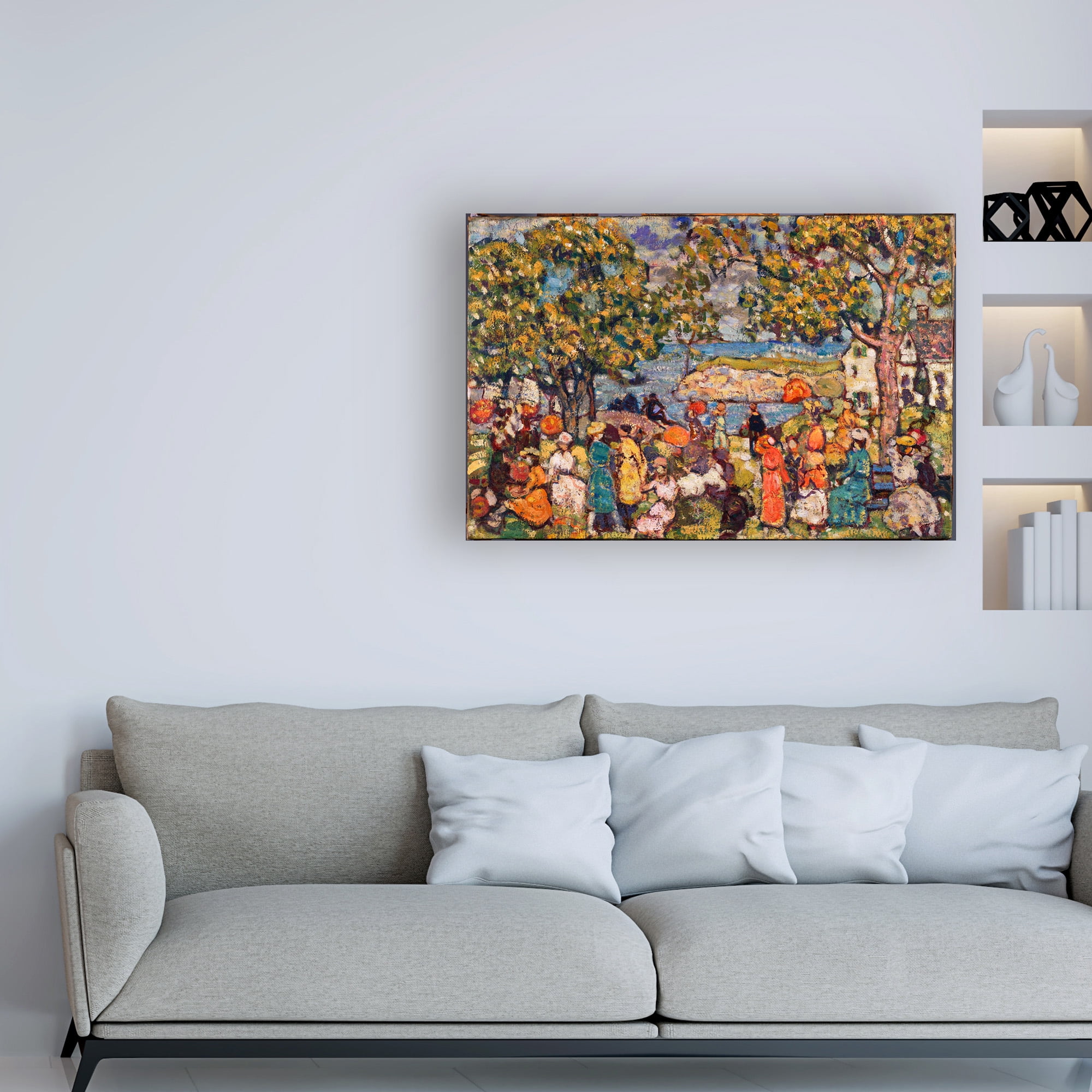 Trademark Fine Art 'Picnic' Canvas Art by Maurice Prendergast