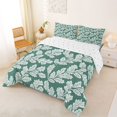 thumbnail image 2 of Erosebridal Rustic Plant Leaves Full Size Comforter Sets,Green White Bedding Sets For Girls Kids, Reversible 3pcs, 2 of 7