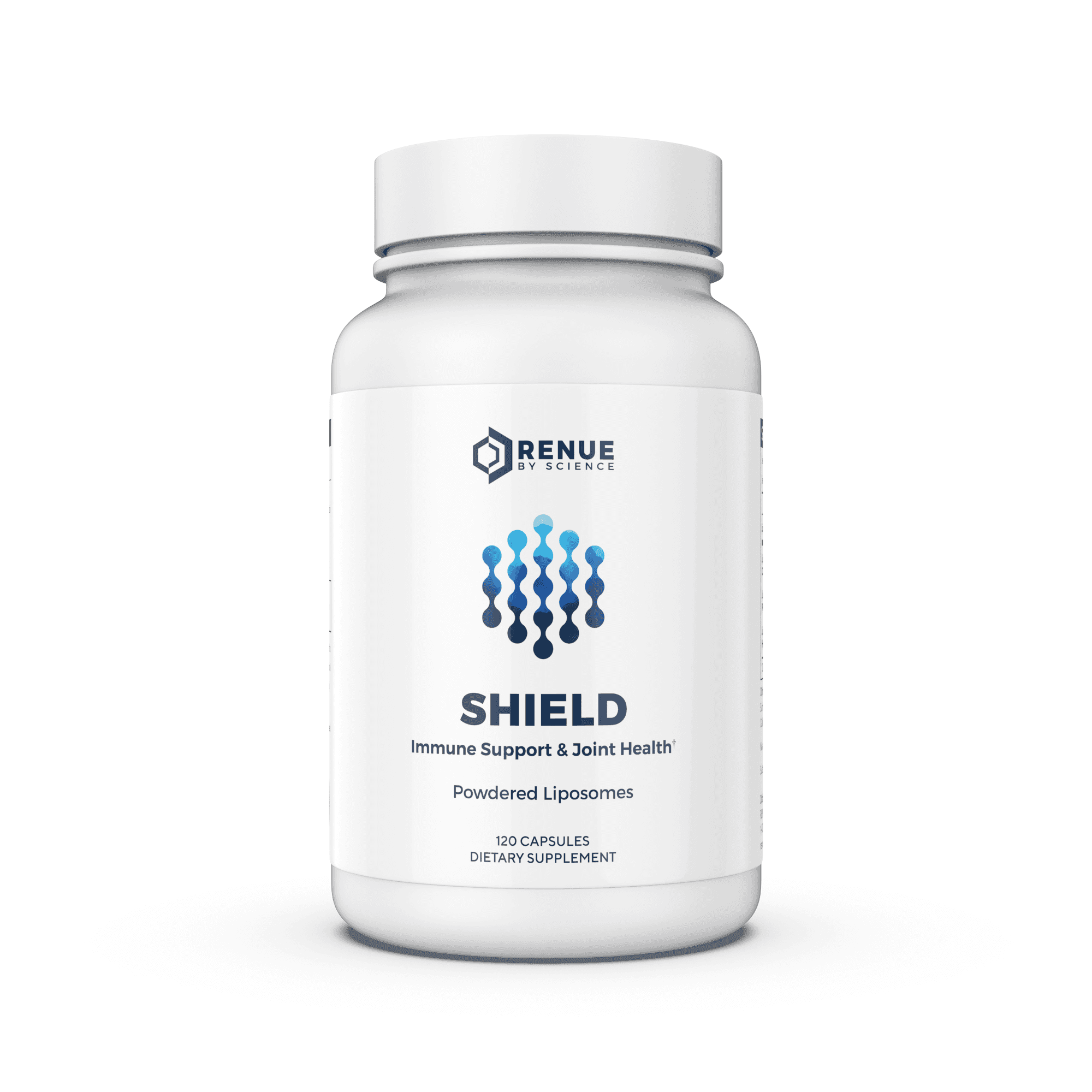 RENUE by SCIENCE Shield | Liposomal Vitamin C CaAKG P.E.A Hyaluronic Acid Supplement | 120 Capsules with Vitamin C (500mg) CA AKG (150mg) Palmitoylethanolamide (75mg) HLA (75mg) | Made in the USA