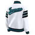 thumbnail image 3 of Women's WEAR by Erin Andrews White Jacksonville Jaguars Full-Snap Fleece Sweatshirt Jacket, 3 of 6