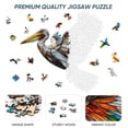 thumbnail image 4 of Puzle de madera Quenisray Pelican 500 piezas para adultos, 4 of 7
