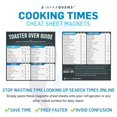 thumbnail image 2 of Toaster Oven Cook Times Cheat Sheet Magnets & Food Thermometer, 2 of 7
