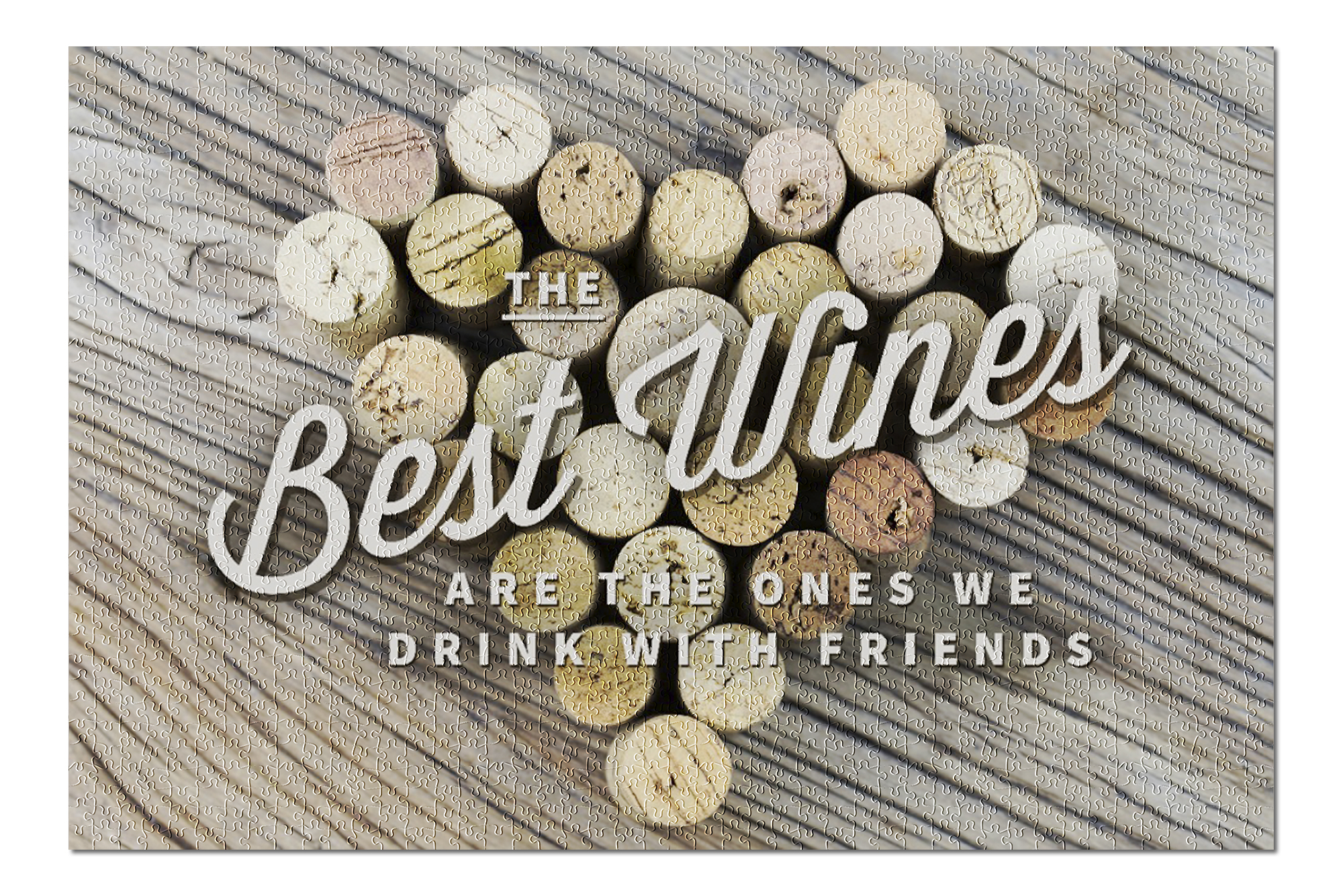 The Best Wines Cork Heart (Version 2) Sentiment (20x30 Premium 1000