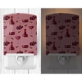 thumbnail image 2 of Caroline's Treasures BB5195CNL Red Wine on Linen Ceramic Night Light, 6x4x3", multicolor, 2 of 2