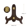 thumbnail image 2 of 7" Caballete Placa Soporte, Madera Plegable Exhibición Soporte Marrón para Decorativo Imagen Cuadro, 2 of 7