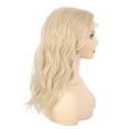 thumbnail image 3 of OneDor Premium Japanese High-Temperature Fiber Synthetic Hair 130% Density Wavy Lace Front Side Part Long Wigs (Light Brown Evenly Blended with Dark Natural Blonde-RL12/16), 3 of 7
