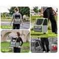 thumbnail image 5 of Backpack  for Travel & Hiking, Breathable  with Storage Pockets, Small Dog Bag for Outdoor Walking,, 5 of 8
