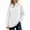 A-White, variant on SYwaren Half Button Hoodie for Women Oversized Pullover Casual Long Sleeve Fall Sweatshirt Solid Color Tops