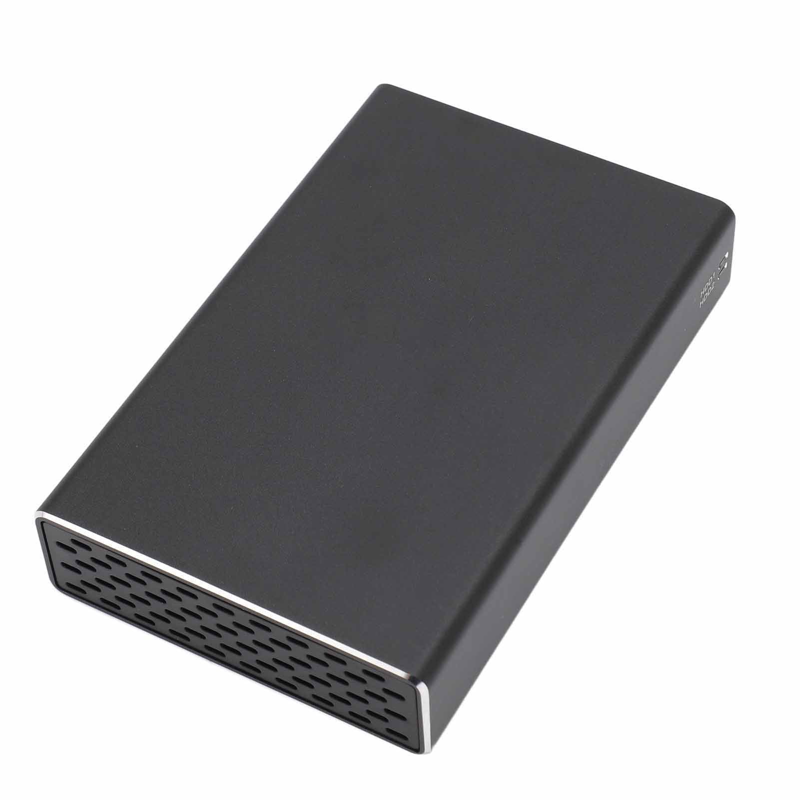 HDD Enclosure, 4 RAID Modes USB C 12TB Capacity Dual Bay External Hard Drive Enclosure Tool Free Installation  for 2.5 Inch  I/II/III HDD SSD