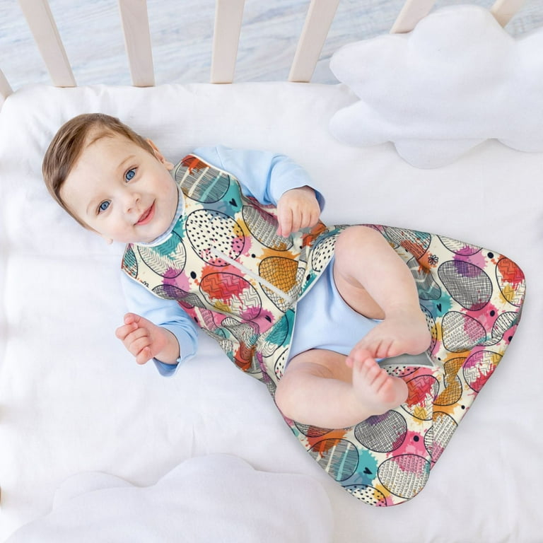 Fotbe Easter Egg Pattern Sleep Sack Baby Wearable Blanket with Zipper Extra Soft Cotton Sleeveless Sleeping Bag for Infants Medium Walmart