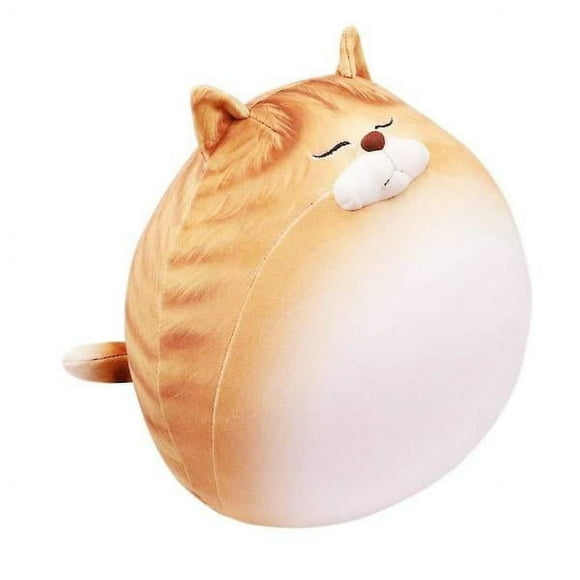 11.8 Cat plush cuddly toy plush chubby pillow cotton toys (orange) Orange