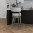 thumbnail image 4 of Hillsdale Furniture Lawton Wood Counter Height Swivel Stool Walnut, 4 of 17