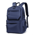 thumbnail image 1 of Mochila Multifuncional Informal De Moda Con Puerto Usb Azul, 1 of 5