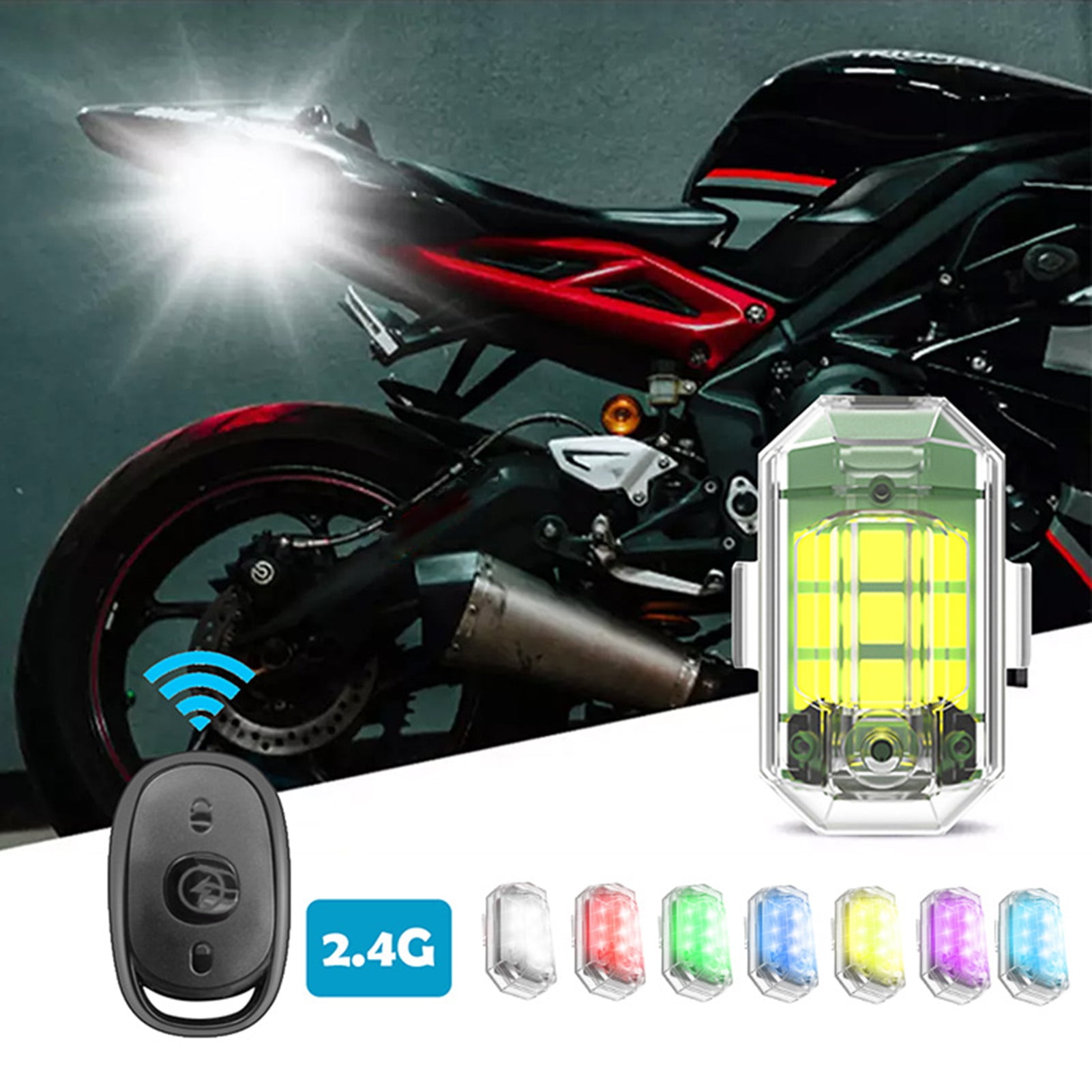 HEVIRGO 1 Set Bicycle Night Light with Remote Control, Drone Car