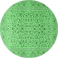 thumbnail image 1 of Ahgly Company Indoor Round Persian Emerald Green Traditional Area Rugs, 5' Round, 1 of 4