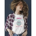 thumbnail image 2 of Emoji University Drama Club - Retro Smile Emoji Women's T-shirt, 2 of 4