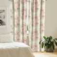 thumbnail image 2 of Ambesonne Floral Curtains, Romantic Daisy Gerbera Posy, Pair of 28"x95", Beige Coral and Dark Tan, 2 of 5