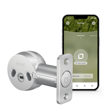 Level Bolt Smart Lock, Bluetooth Deadbolt, Works with Your Existing Lock, Keyless Entry, Smartphone Access, Works with Ring and Apple HomeKit