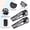 black, variant on Hydraulic Car Ramps 2 Pack – Heavy Duty Steel Auto Lifting – Adjustable Height 9.8"–15" – 11,000 lbs Capacity – Built-in Hydraulic Jack – Oil Change & Truck Maintenance