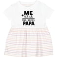 thumbnail image 3 of Inktastic Me Plus Nana Equals One Broke Papa Girls Baby Dress, 3 of 5