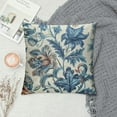 thumbnail image 2 of Nawypu Chinoiserie Pillow Covers Navy Blue White Floral Pillow Covers Vintage Farmhouse Flower Outdoor Pillowcase Square Cushion Cover for Bedroom Sofa Couch Living Room Home Decor, 2 of 5