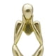 thumbnail image 3 of Escultura de pensador de resina, figura de escritorio, colección de gabinetes de oficina en casa, estatua Oro, 3 of 8
