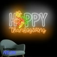 thumbnail image 2 of Handmadetneonsign Happy Thanksgiving Neon Sign, Turkey Led Sign, Hello Fall Wall Art, Autumn Home Wall Decor 81385, 2 of 5