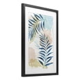 thumbnail image 2 of Stupell Industries Bohemian Blue Palm Fronds in Pastel Haze Black Framed Print Under Glass, 14 x 20, by Nan, 2 of 8