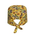 thumbnail image 2 of Gaeub Sunflowers Vintage Print Cleaning Working Cap,Unisex Scrub Cap Nurse Hat,No-Slip Scrub Cap for Men & Women, 2 of 7