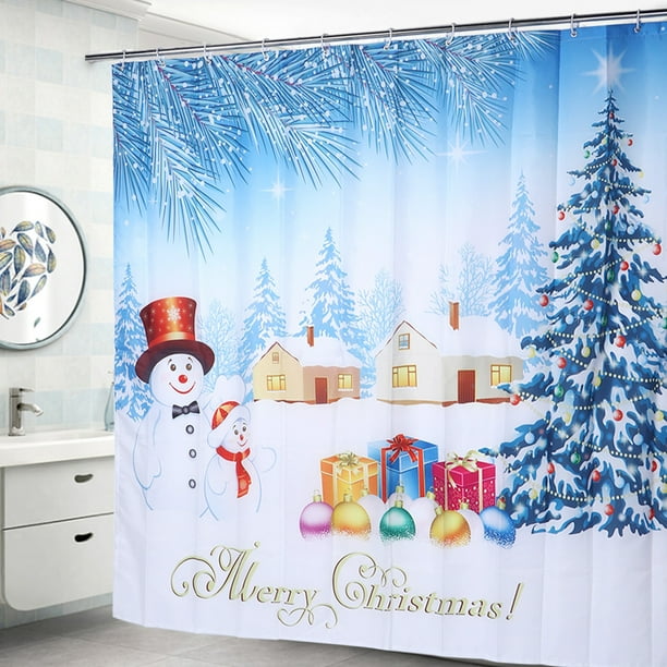 Cortina de Ducha de Baño, 200x180 cm Con Ganchos Colgantes Cortina de Ducha Decorata Duradera, Baño Para Niños del Hotel para El Hogar