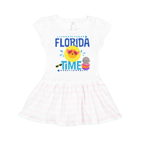 

Inktastic Florida Time Summer Vacation Gift Toddler Girl Dress