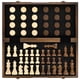 thumbnail image 1 of Juego de ajedrez y damas AMEROUS magnético de madera de 38 cm, 1 of 9