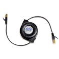 thumbnail image 2 of Tera grand - Premium cat-7 10 gigabit Ethernet Retractable cable for Modem Router LAN Network Playstation Xbox, 1.5Meter (4.9 Ft.) in Retail Package, 2 of 5