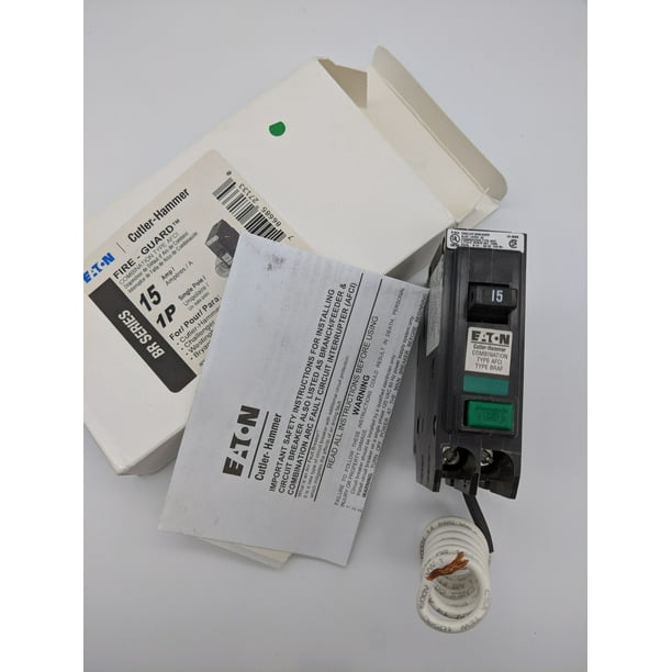 BRC115CAFA EATON 15A AMP 1P POLE 120V ARC FAULT AFCI TYPE BR BREAKER