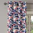 thumbnail image 3 of Ambesonne Grommet Curtain, , 50"x60", Dark Sky Blue Coral, 3 of 5