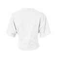 thumbnail image 5 of Qgtaibl Womens Cinched Waist T-Shirts Summer Short Sleeve Crewneck Crop Tops Solid Color Going Out Tees White S, 5 of 5