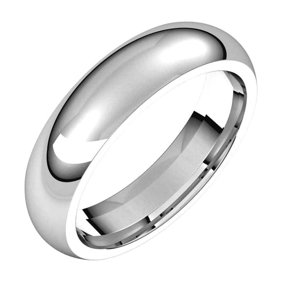925 Sterling Silver 5mm Polished Comfort-Fit Band Ring Size 7 Ring for Women and Men - 5.8 Grams