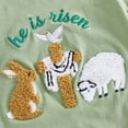 thumbnail image 5 of Kaprioy Boys Summer Outfits My First Easter Baby Boy Outfit Letter MY Easter Print Boy Bunny Short Sleeve Romper Pants Hat Boys Clothes, 5 of 8