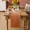 thumbnail image 2 of Burnt Orange Yellow Ombre Table Runner 70 Inches, Contemporary Art Abstract Aesthetics Bed Runner Dresser Scarves Tabletop for Indoor Outdoor Parties/Ceremony/Banquet, 13" x 70", 2 of 9