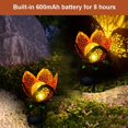 thumbnail image 2 of Luces Solares Al Aire Libre Retro Metal Hollow Flower Light Garden Solar Flower Light Para Yard Patio Party Cateissary VI011546-00, 2 of 6