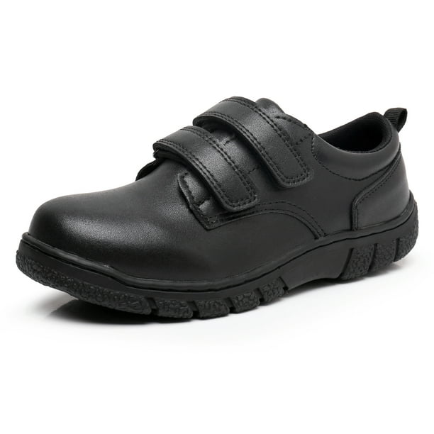 Apakowa Boys School Uniform Shoes Adjustable Strap Comfort Dress Loafer