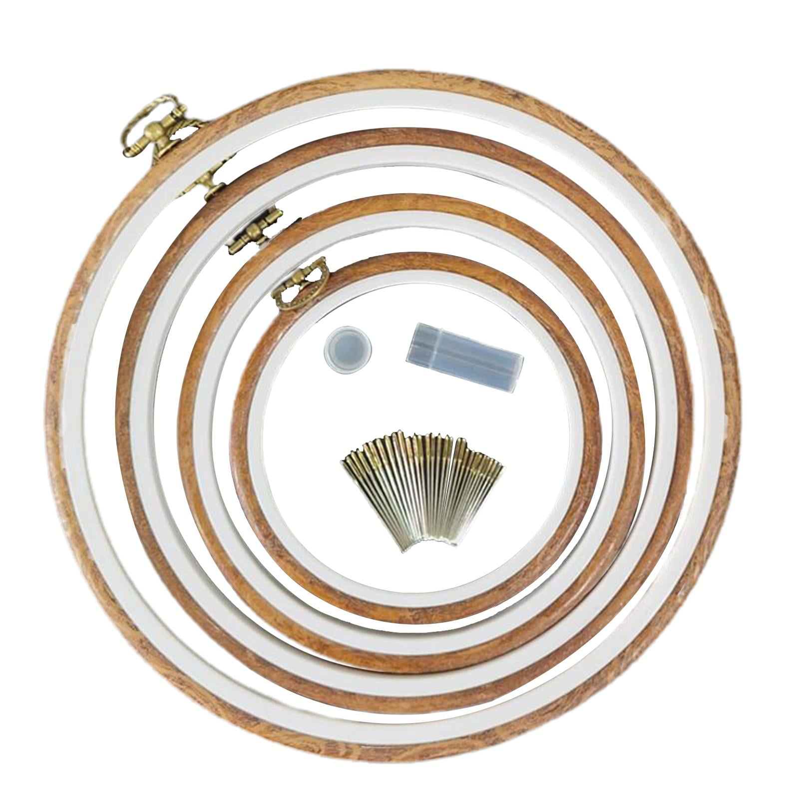 4part Embroidery Frame Cross Stitch Oval Frame for Sewing Arts And D