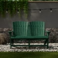 thumbnail image 3 of Wildridge Heritage Double Adirondack, Turf Green - All-Weather Recycled Plastic Furniture for Patio, Deck, Lawn, 3 of 4