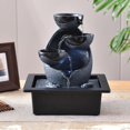 thumbnail image 4 of AMERTEER Tabletop Water Fountain Feng Shui Waterfall Landscape Home Table Ornaments A, 4 of 5