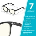 thumbnail image 4 of Blue Light Blocking Glasses for Women Men, 4Pcs Fashion Fake Anti Eye Strain Eyeglasses for Teens, Square Eyeglasses Frame Computer Glasses Non Prescription Reading Gaming Glasses, 4 of 7